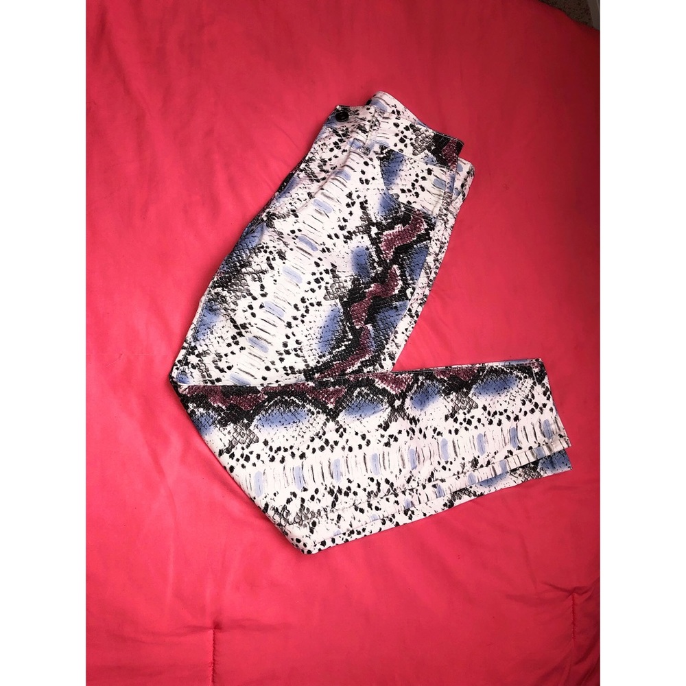 Snake Print Pants